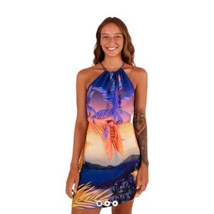 FARM Rio Tropical Halter Dress